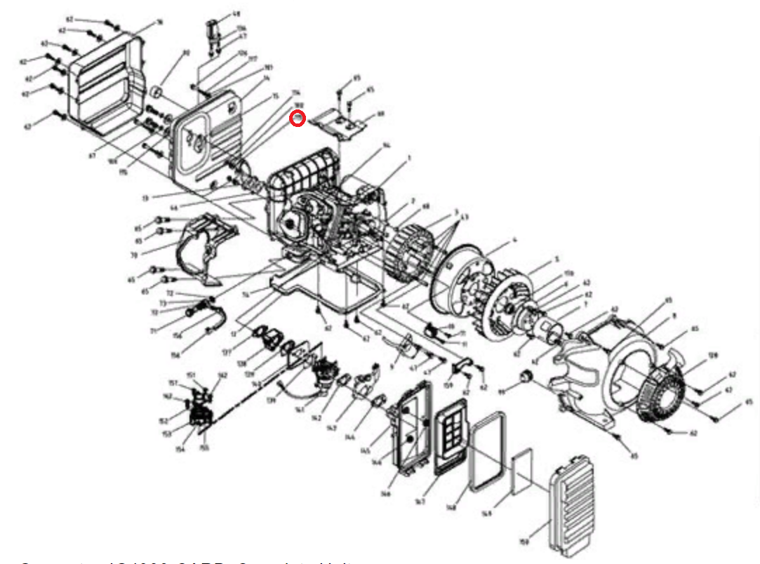 Kipor Power Solutions Muffler Siphon IG40001030001